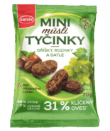Mini müsli tyčinky s oříšky bez lepku 70 g