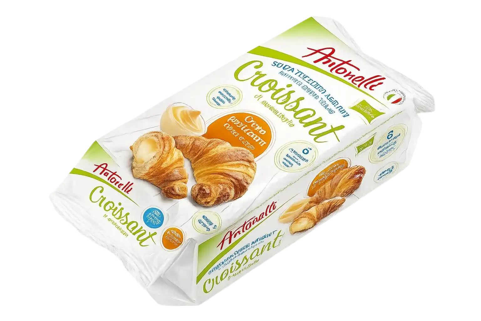 Croissant bez přidaného cukru žloutkový krém 6 ks