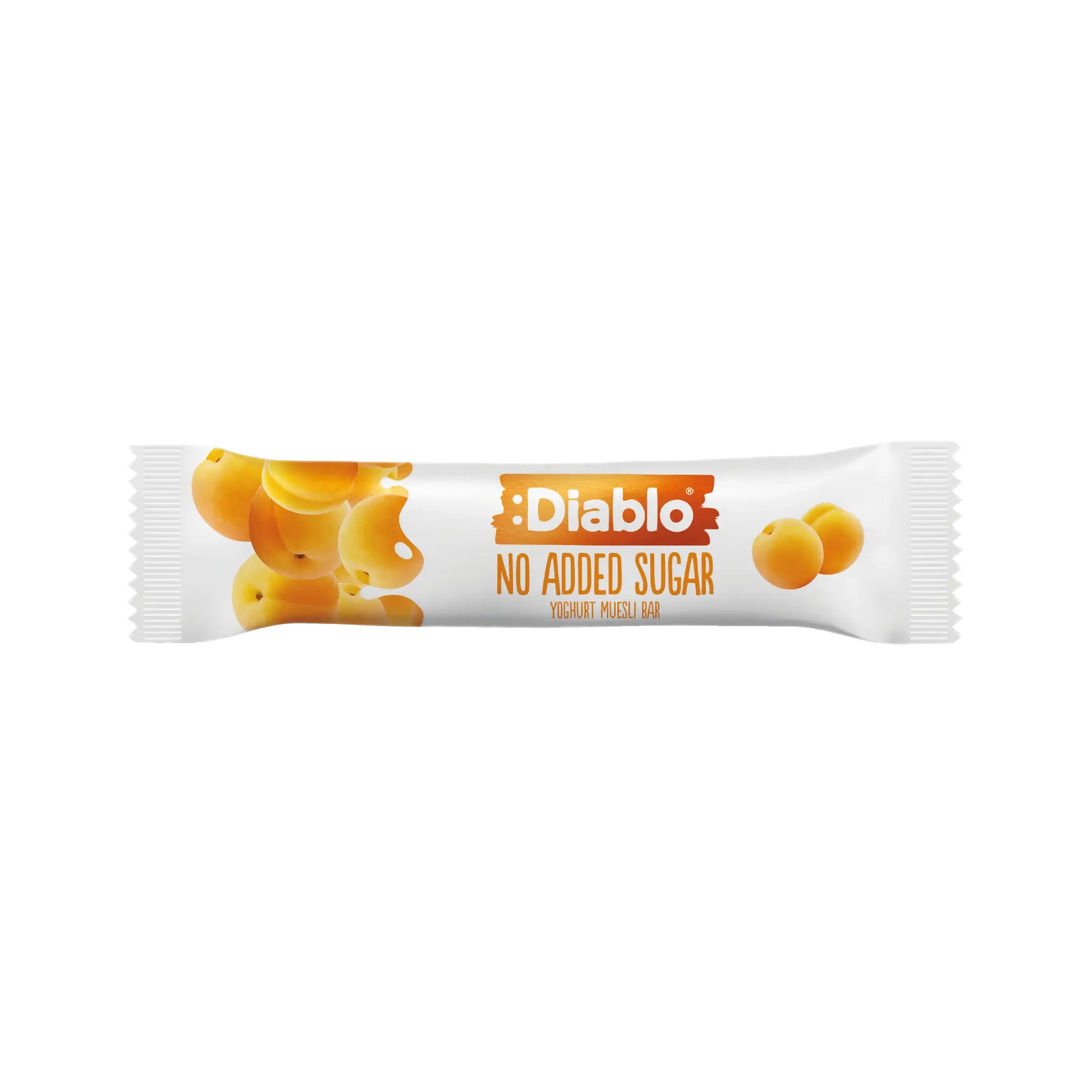 Müsli tyčinka s meruňkou v jogurtové polevě bez přidaného cukru Diablo - 30 g