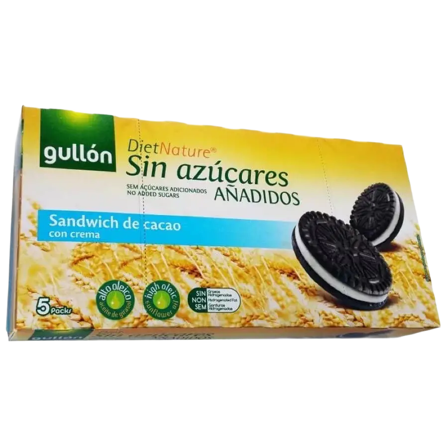 Sandwich kakaové sušenky s krémem bez přidaného cukru (210 g)